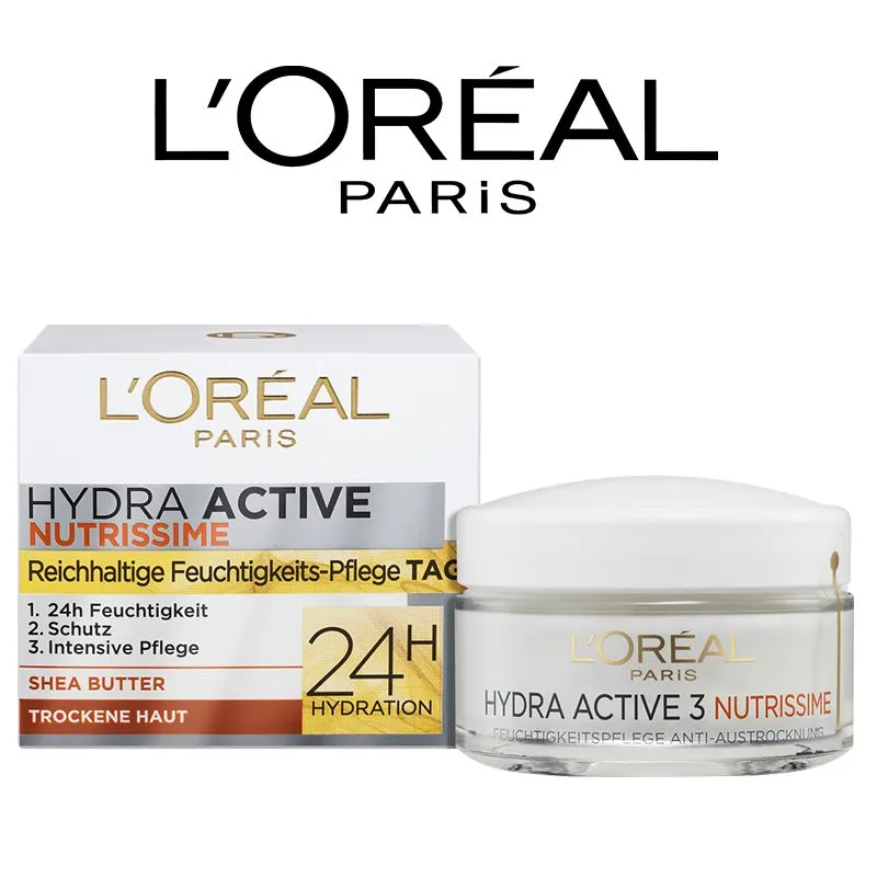 L'Oréal Crème visage Hydra Active 3 peaux sèches 50 ml